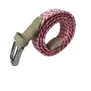 Women's Woven Suede Canvas Belt – No-Hole Punch Free