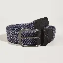 Casual Women Mens Black Golf Baseball Belt Woven Fabric Stretch Elastic Canvas Braided Belts