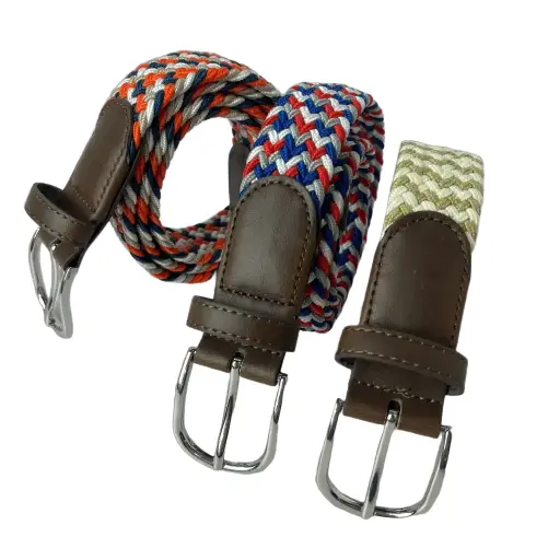 Women's Woven Canvas Belt – No-Hole Punch Free 