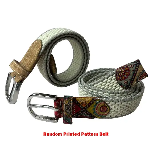 Men's Woven Canvas Belt – No-Hole Punch Free