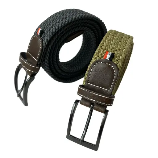Men's Woven Canvas Belt – No-Hole Punch Free