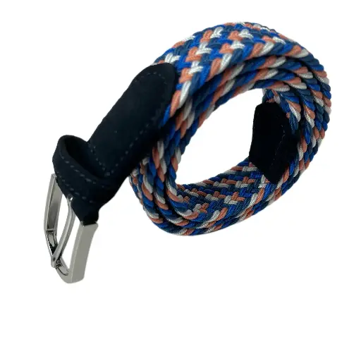 Women's Woven Suede Canvas Belt – No-Hole Punch Free