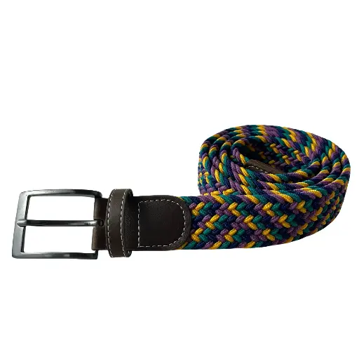 Men's Woven Canvas Belt – No-Hole Punch Free Multicolour