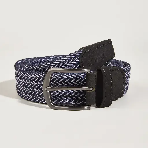 Casual Women Mens Black Golf Baseball Belt Woven Fabric Stretch Elastic Canvas Braided Belts