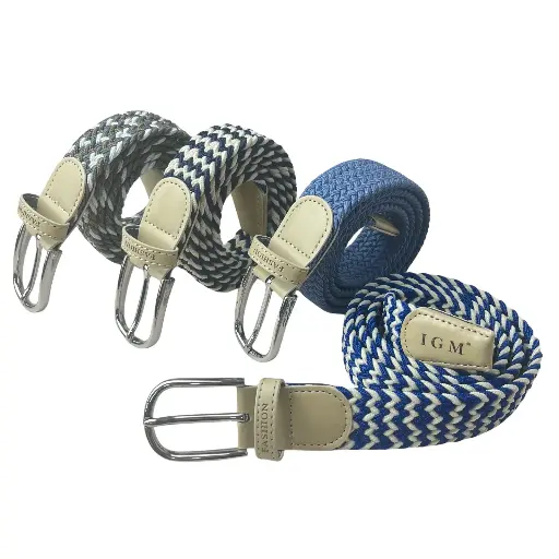 Men's Woven Canvas Belt – No-Hole Punch Free for Jeans